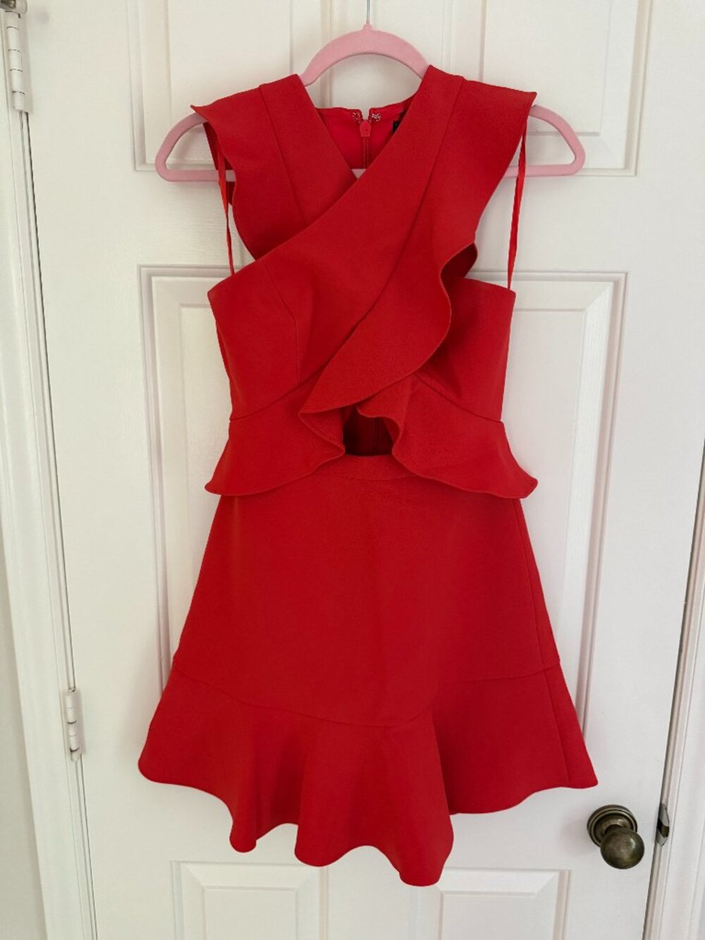 BCBG Maxazria orange cocktail dress size 2
